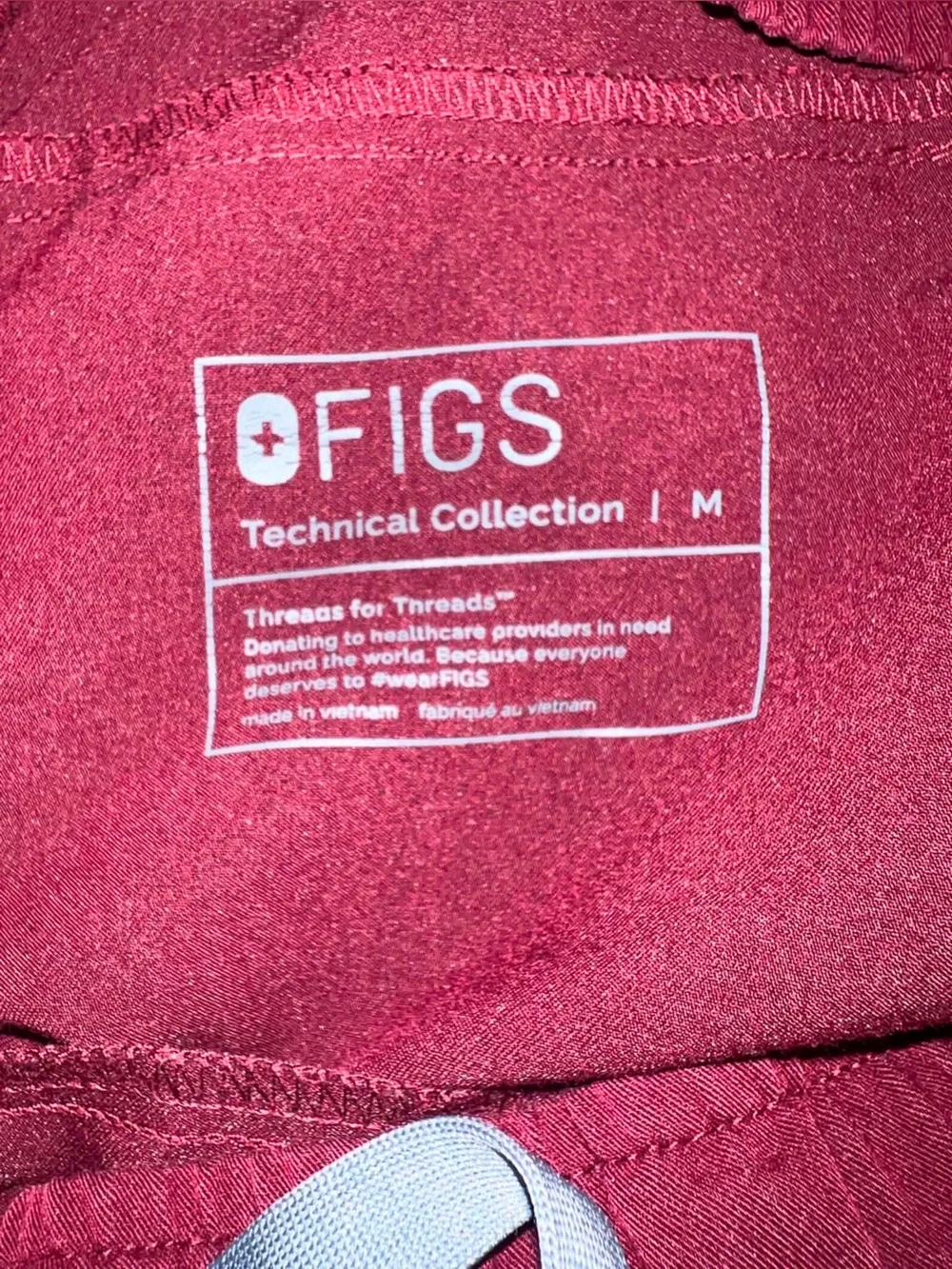 Men’s Figs Tansen Jogger Scrub Pants- Burgundy- Size Medium